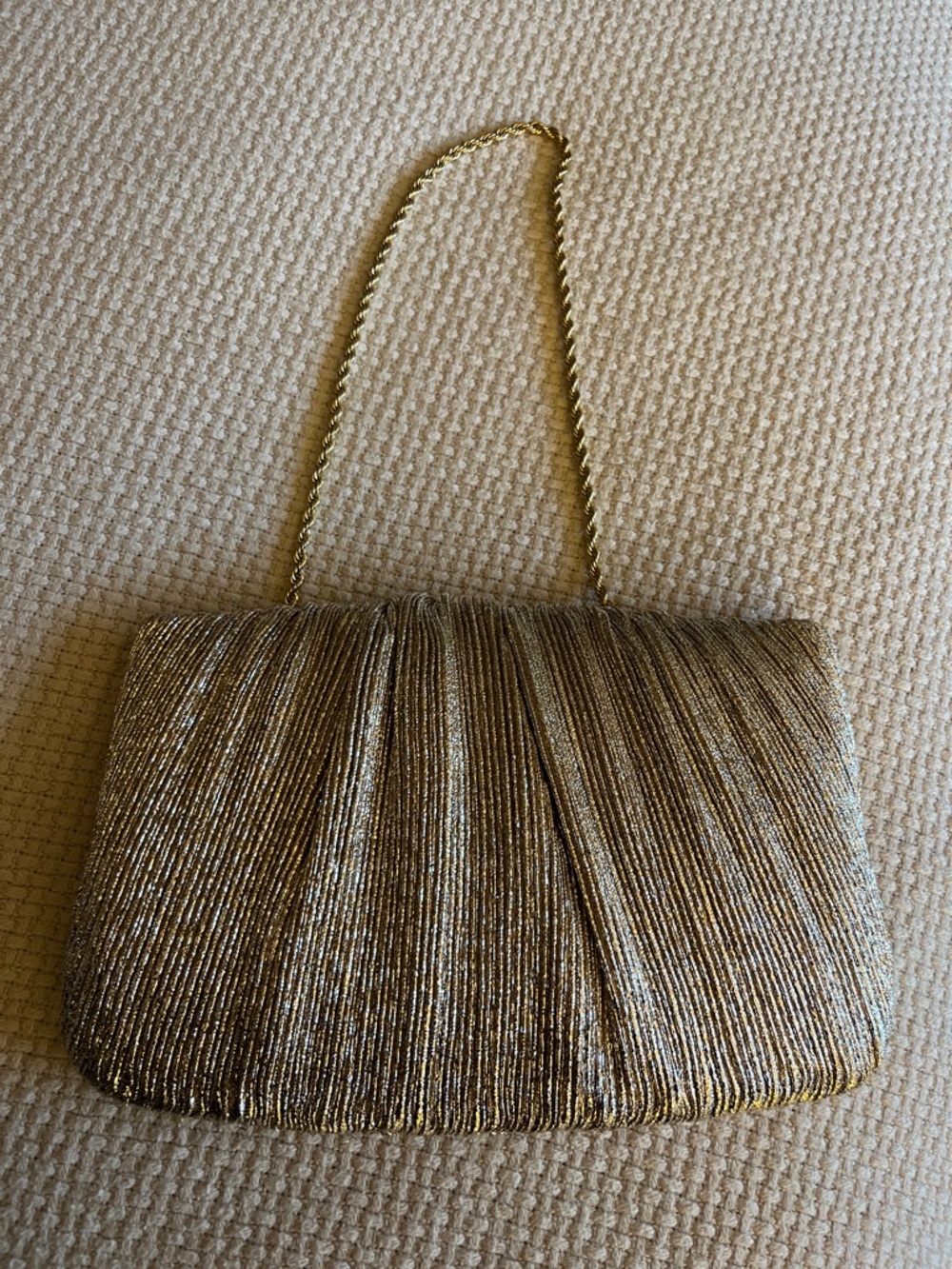 Loeffler Randall Gold Clutch